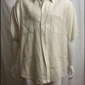 Men's Classic Cream Button Down Shirt